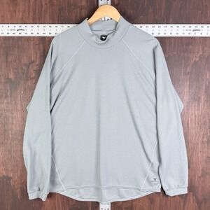 INSPORT POLARTEC Long Sleeve Shirt Grey Men's XL Made In the USA‎ Hiking Miltary